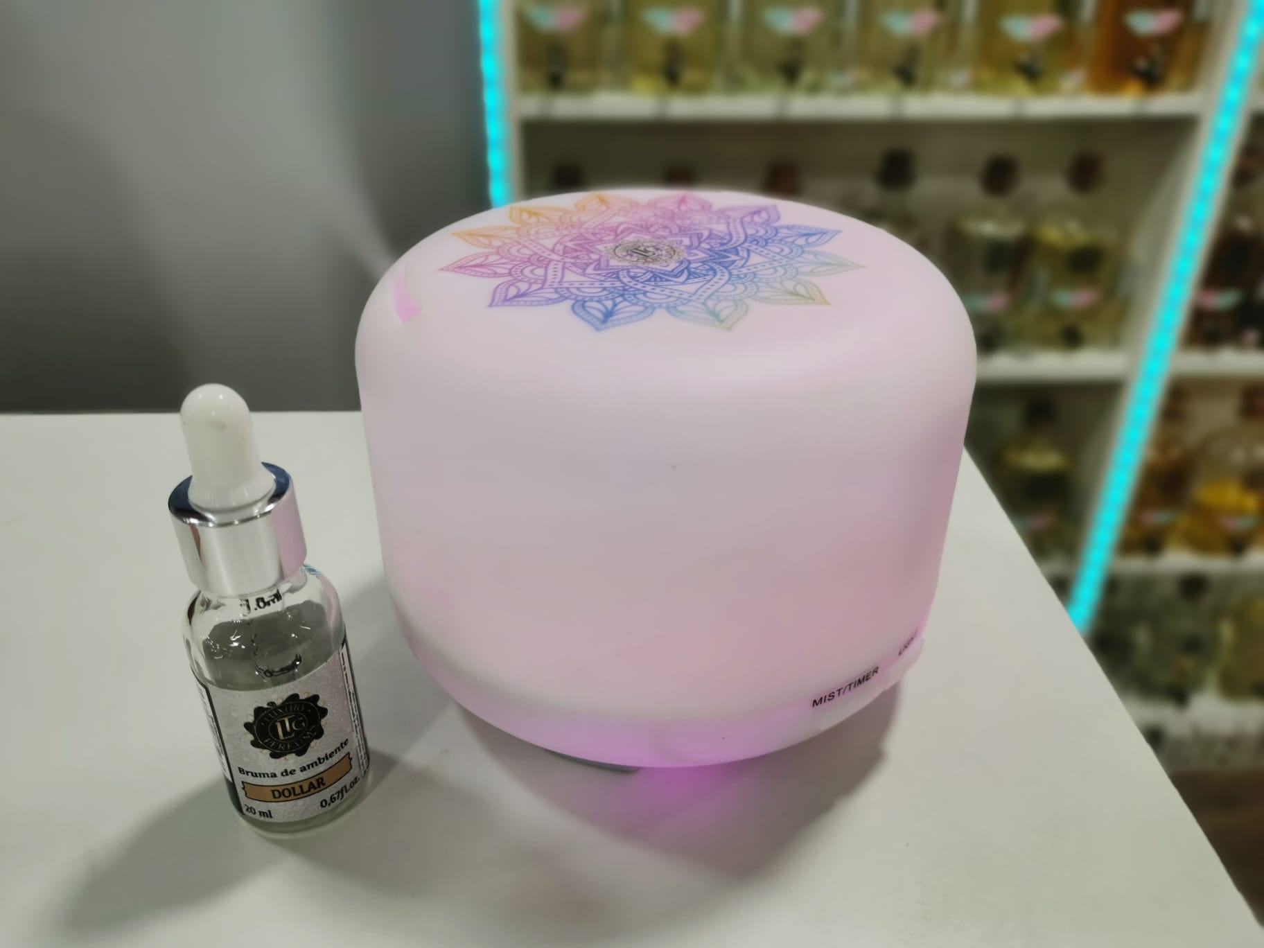 humidificador y  brumas hidrosolubles