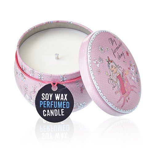 Velas artisticas de Hojalata pink