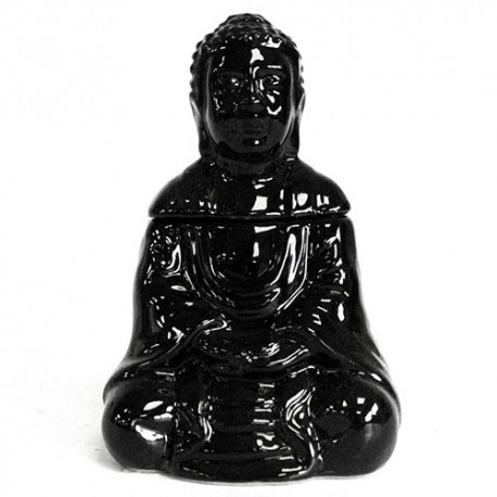 Quemador de aceite Buda negro