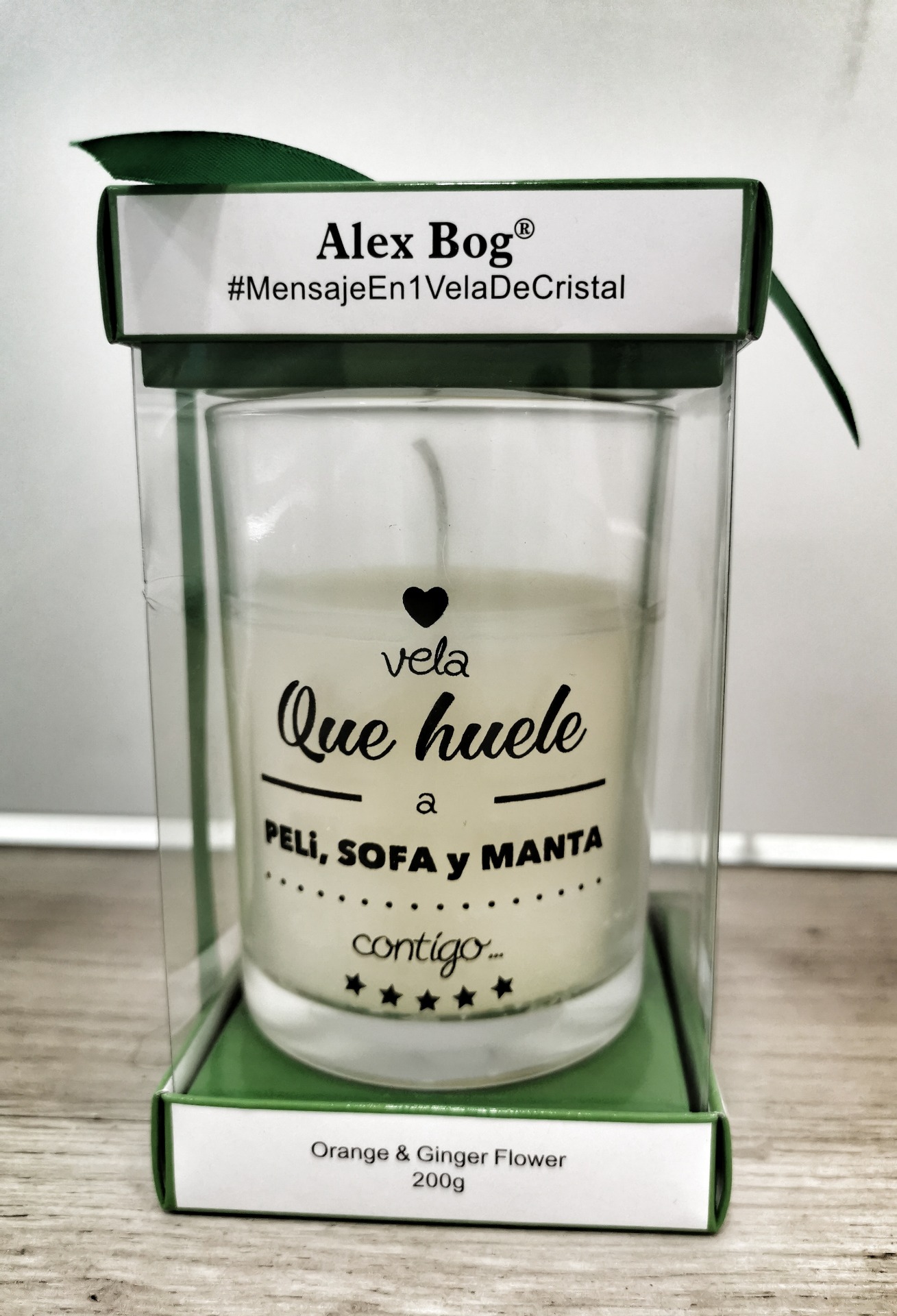 Vela con mensaje