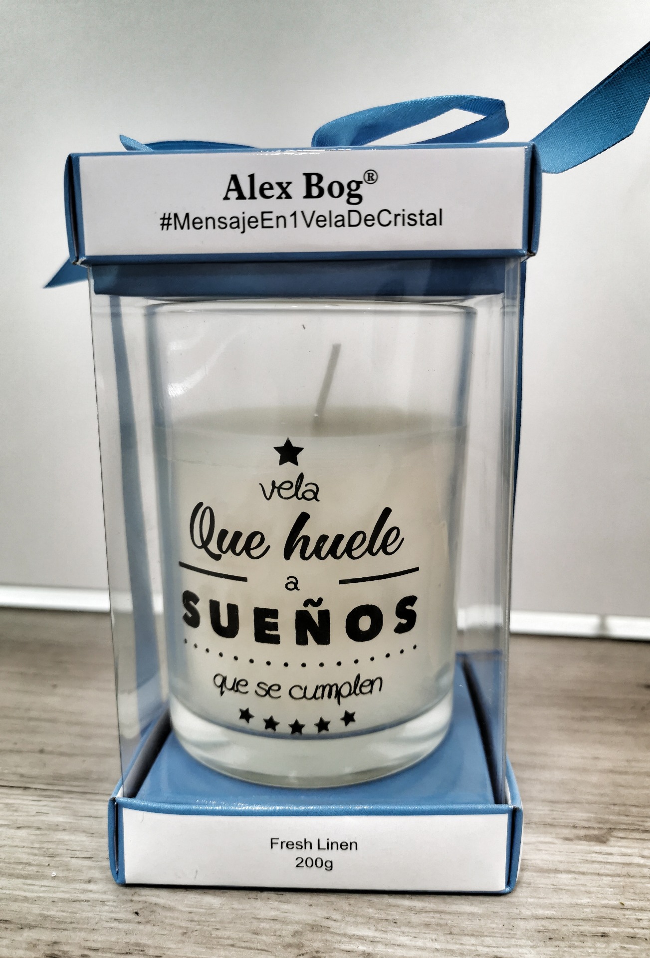 Vela con mensaje